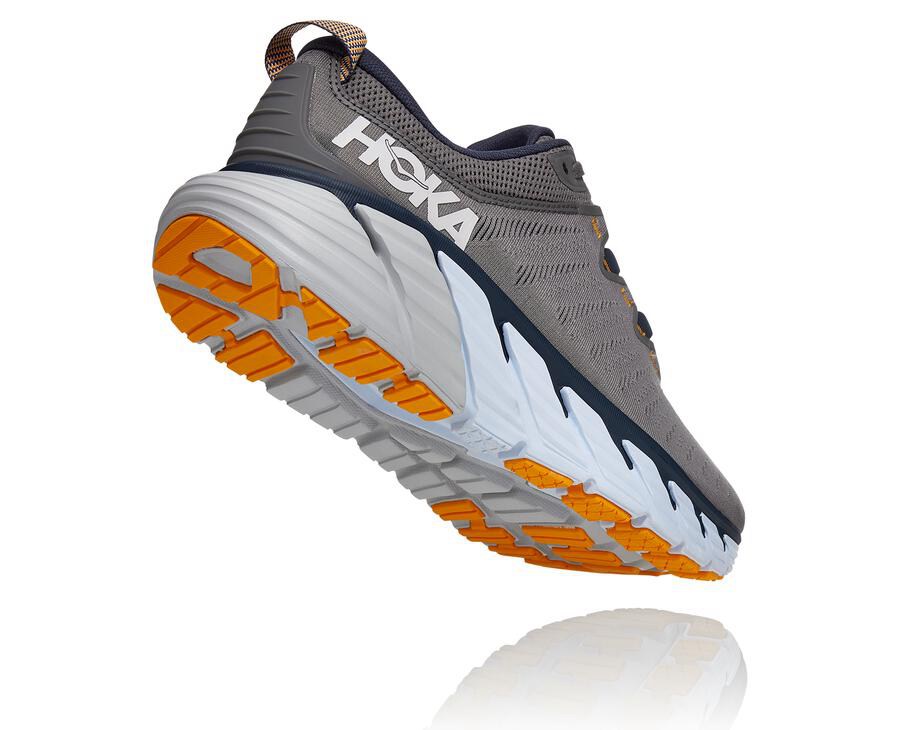 Running Shoes Mens - Hoka One One Gaviota 3 - Grey - MUAOBYT-41